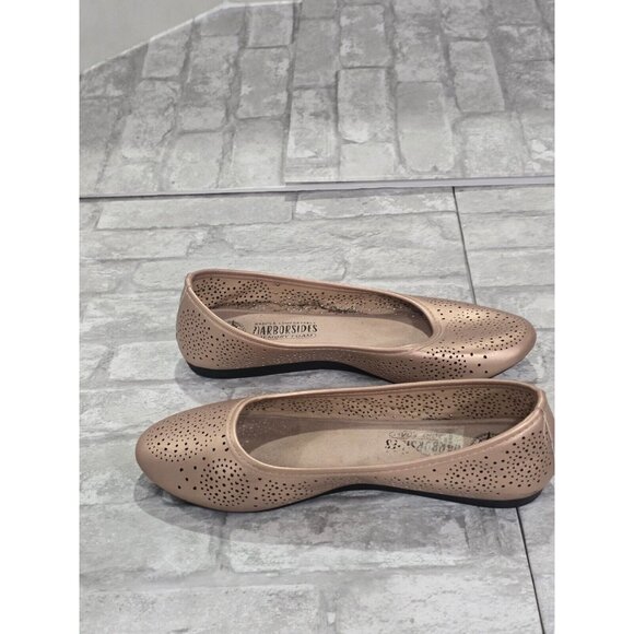 Harborsides Memory Foam Ballet Flats Rose Gold Slip On Shoes Women Sz 8 - Picture 7 of 7